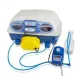 Automatic digital incubator with a maximum capacity of 12 eggs of different sizes.
