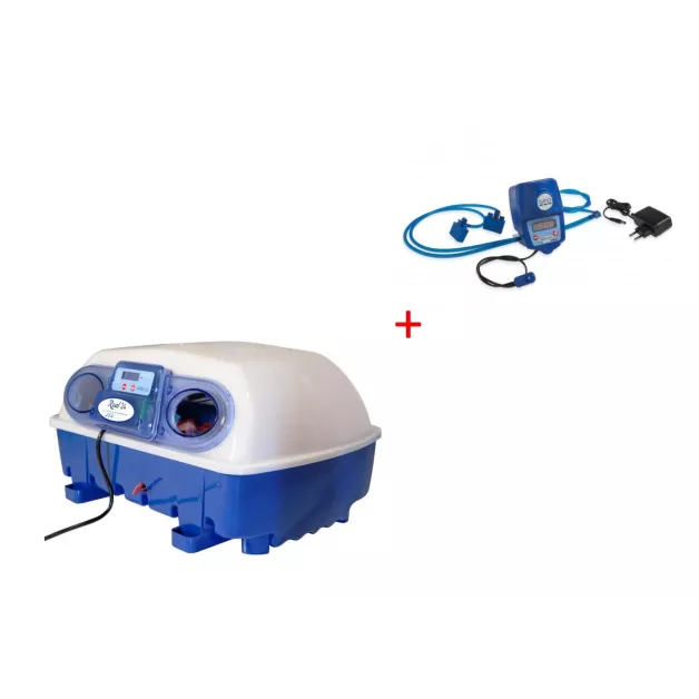 Automatic digital incubator with a maximum capacity of 12 eggs of different sizes. Automatic digital incubator with a maximum capacity of 12 eggs of different sizes.