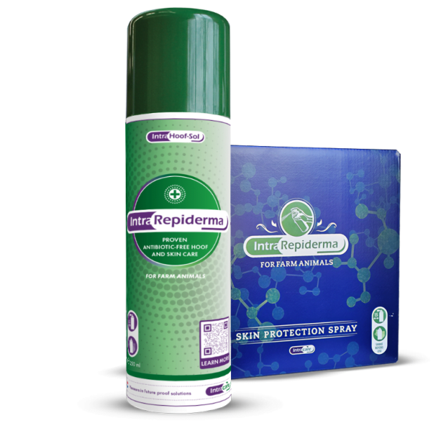 Disinfectant and healing aluminum spray 200ml and Repiderma 250ml