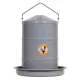 Gray enamel sheet metal water trough