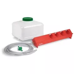 Automatic red poultry drinker kit Automatic red poultry drinker kit