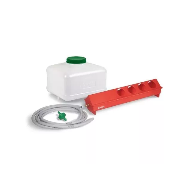 Automatic red poultry drinker kit