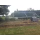 Large enclosure for chickens and other poultry of 12 m²