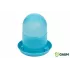 Blauwe plastic drinkbak 2 liter