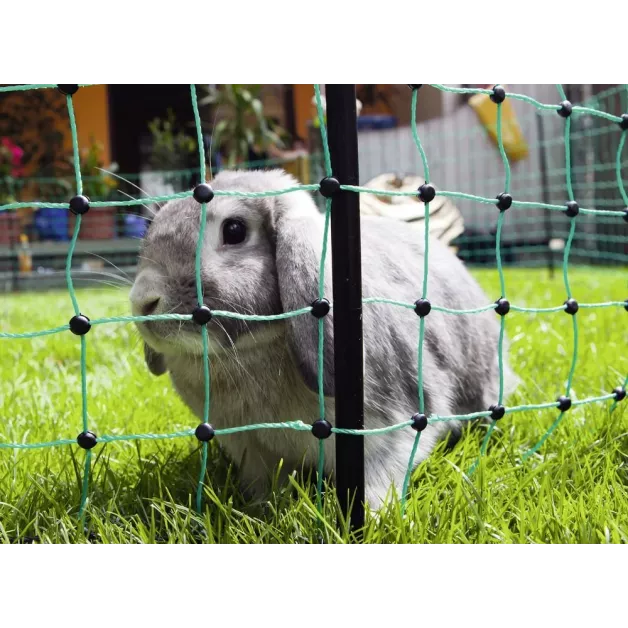 Electric netting for rabbits and other rodents in 12 or 25 meters