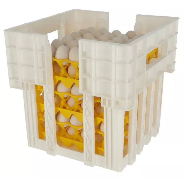 Storage bin for egg trays