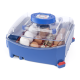 Automatic digital incubator with a maximum capacity of 12 eggs of different sizes.