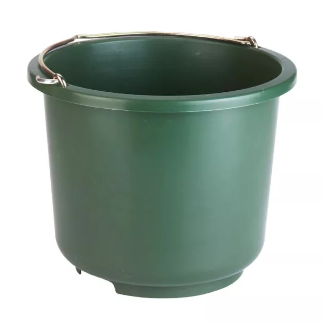 Green 12L bucket and its stand