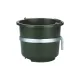 Green 12L bucket and its stand