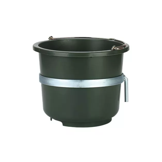 Green 12L bucket and its stand