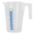 Graduated plastic pot : Capacity:1 litres