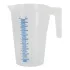 Graduated plastic pot : Capacity:2 liters