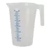 Graduated plastic pot : Capacity:3 liters