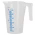 Graduated plastic pot : Capacity:0.5 litres