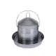 Galvanized metal waterer for chickens