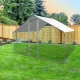 Large enclosure for chickens and other poultry of 12 m²