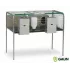 Breeding cages for rabbits : Model:Cage 2 compartiments avec nids