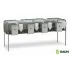 Breeding cages for rabbits : Model:Cage 4 compartiments avec nids