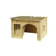 Wooden playhouse and resting area for rodents
