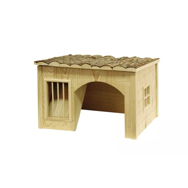 Wooden playhouse and resting area for rodents