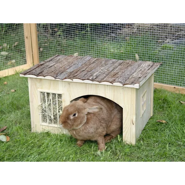 Maisonnette de jeu et repos en bois pour rongeurs