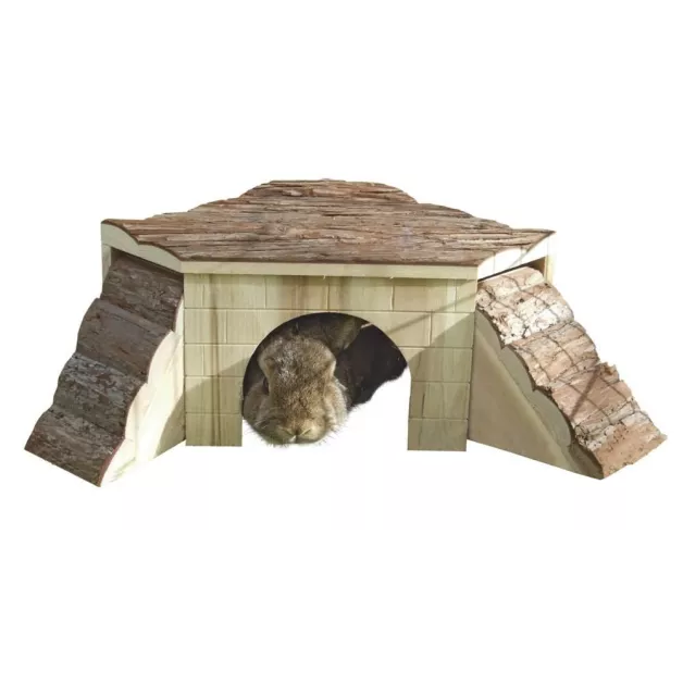 Wooden playhouse and resting area for rodents
