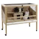 Wooden inner cage for rodents