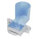 Blue plastic bottle holder-drinker