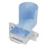 Blue plastic bottle holder-drinker