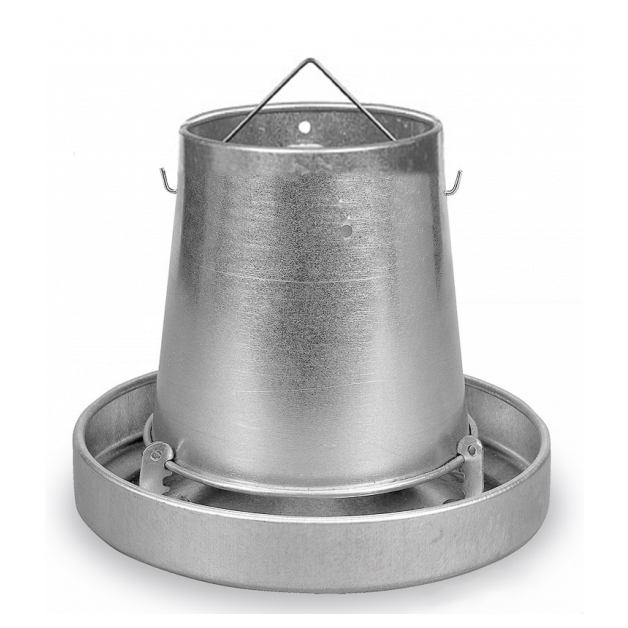 Trémie galvanisée pour volaille de 10 ou 20 kg