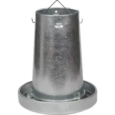 Trémie galvanisée pour volaille de 10 ou 20 kg