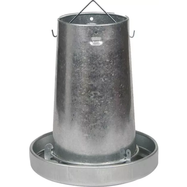 Trémie galvanisée pour volaille de 10 ou 20 kg