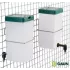 Drinking nozzle with one-liter bottle : Rabbit waterer model:White