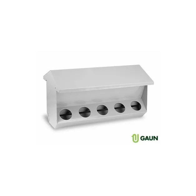 Galvanized sheet metal rabbit hopper with 10 holes