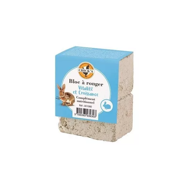 Chick'A gnawing block for rodents