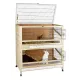 Wooden inner cage for rodents