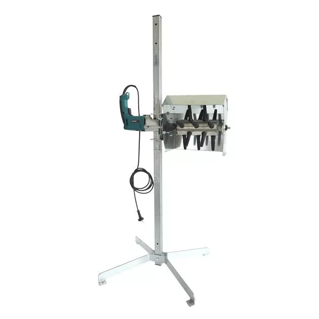 Manual plucker for stand-mounted drill