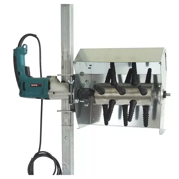 Manual plucker for stand-mounted drill