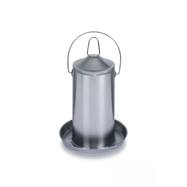 Luxury Pack of the King: Pest-Proof Hopper + Stainless Steel Drinker for Chickens