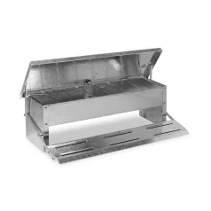 Voederbak met pedaal voor eenden, ganzen, kippen. Voederbak met pedaal voor eenden, ganzen, kippen.