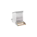 Wooden perch for outdoor nesting box