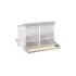 Wooden perch for outdoor nesting box : Perch Model:2 seats