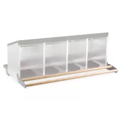 Houten zitstok voor buitenlegnest