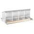 Wooden perch for outdoor nesting box : Perch Model:4 seats
