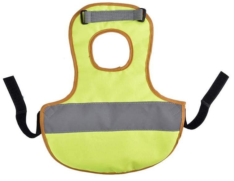 Verstelbaar Eenden- En Kippenharnas Met Lijn – Ademend Nylon – Ideaal Voor Wandelen En Training – Geel, Maat XS
