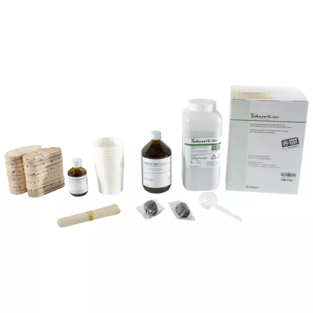 Technovit care kit - 12 treatments with accelerator + wooden insoles Technovit care kit - 12 treatments with accelerator + wooden insoles