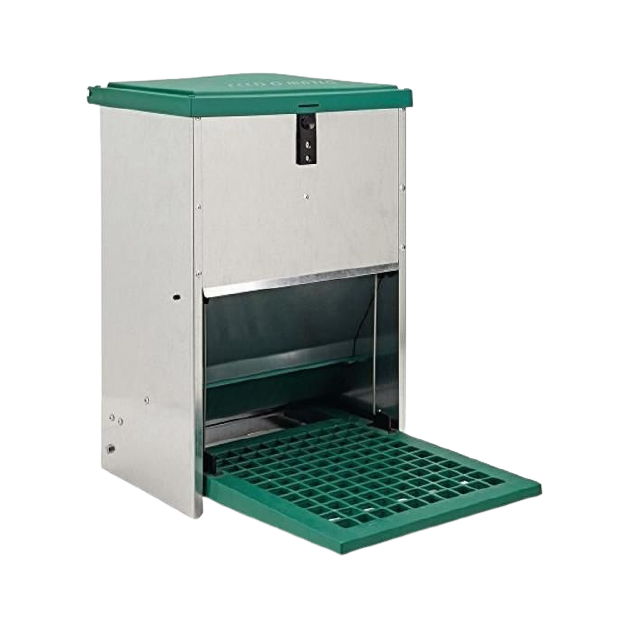 Luxury Pack of the King: Pest-Proof Hopper + Stainless Steel Drinker for Chickens