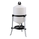 30-liter galvanized water trough on legs.