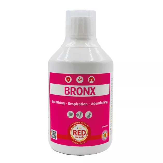The text "Red Animals Bronx respiration 500 ml" doesn't appear to be a coherent sentence in French. However, I can translate