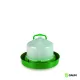 Durable plastic poultry waterer with handle
